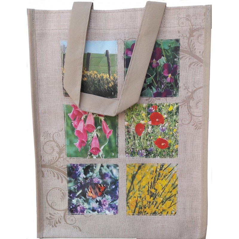 Moyen cabas : nature et fleurs Moyen cabas : nature et fleurs