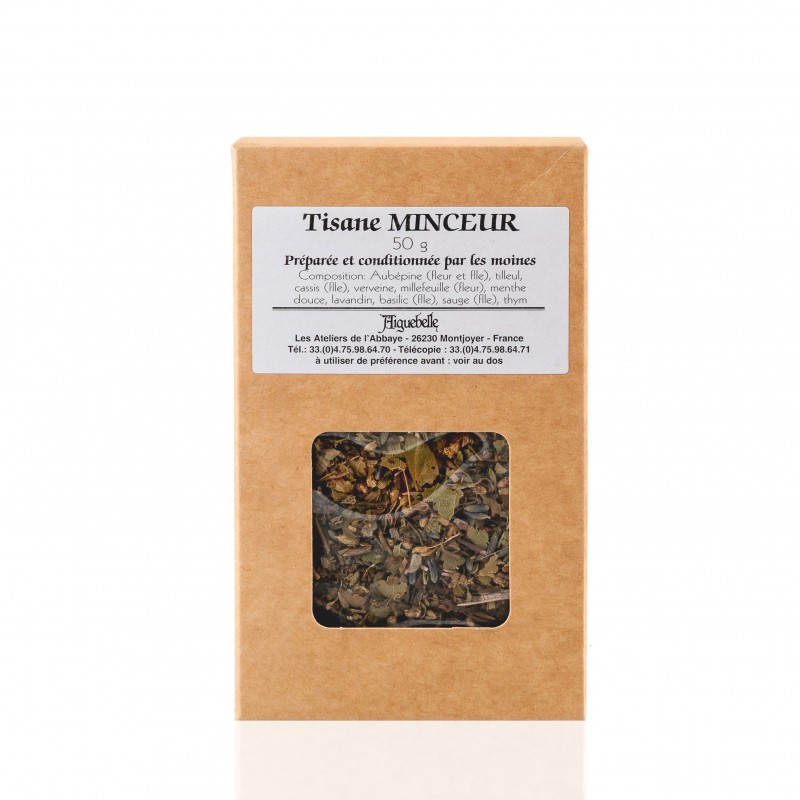 Tisane relaxante ou bien-être, dépurative ou minceur, des produits monastiques ou d'amis.