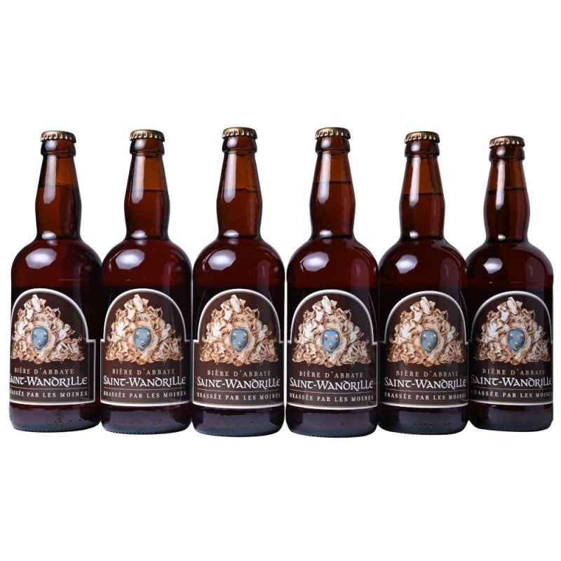 Pack de 6 bouteilles biere blonde Saint Wandrille
