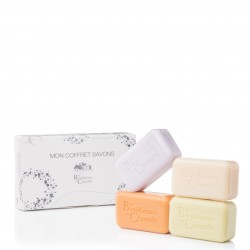 Coffret savons senteurs classiques - lavande, églantine, chèvrefeuille et Cologne