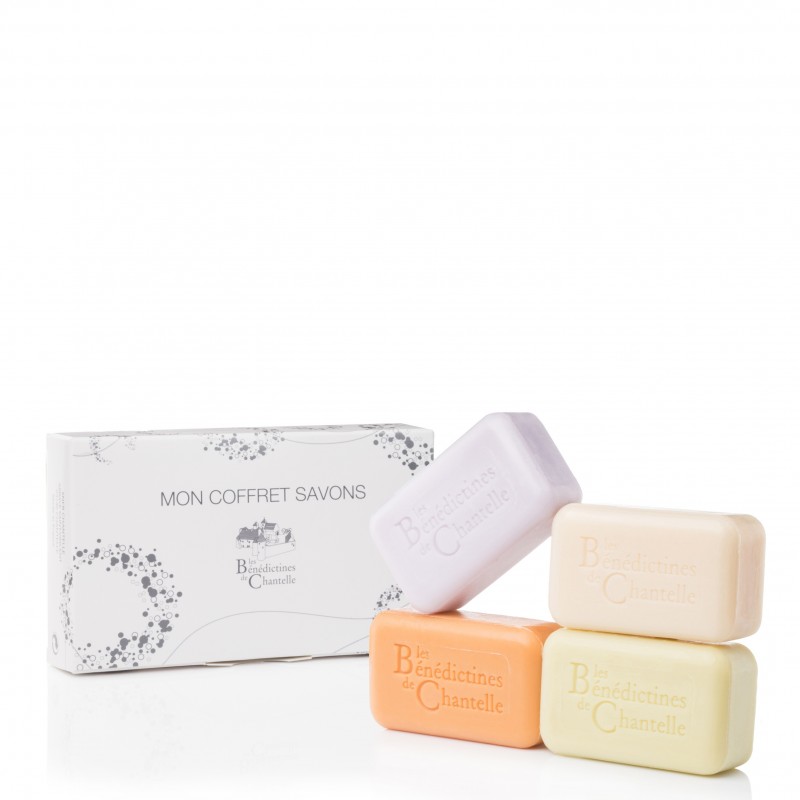 Classic scent soap set - lavender, wild rose, honeysuckle and cologne