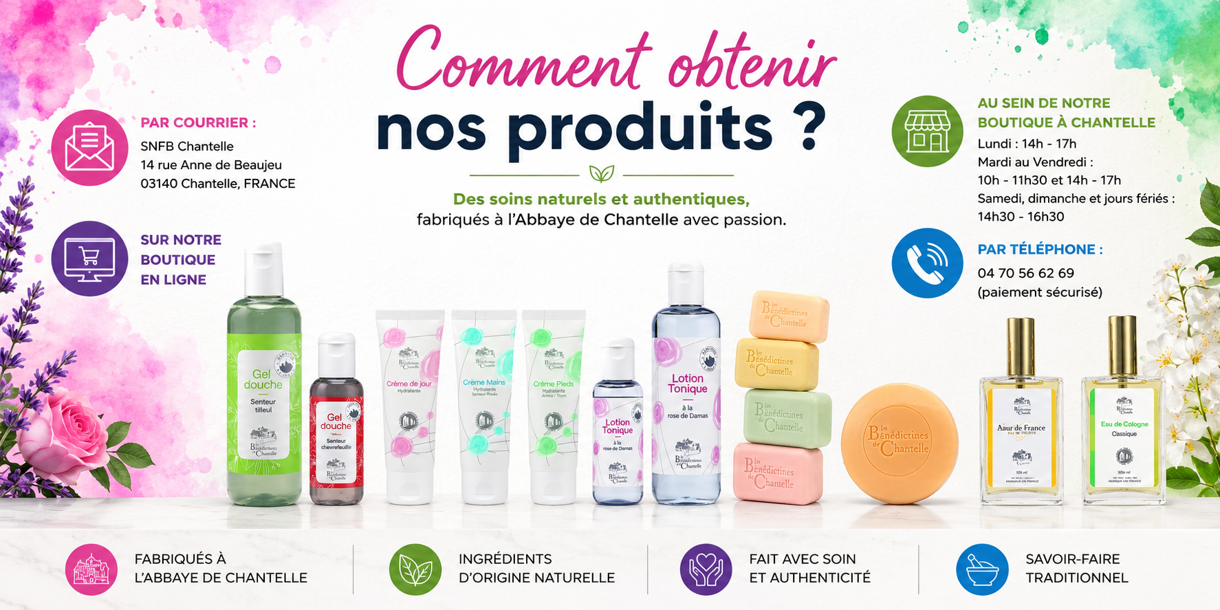 Comment commander et obtenir vos produits ?